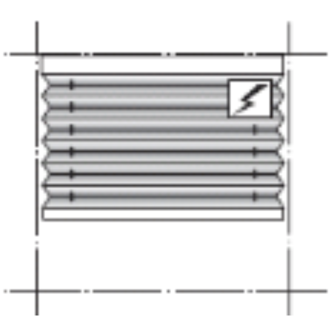 Modell: AE10 - Frihängande duettegardin med Somfy RTS-motor. Trådlös motor med laddbart batteri. Kräver ingen el-installation. Motor inbyggd i produktens överlist. Fjärrkontroll och App-styrning med Somfys Connexoon eller TaHoma finns som tillval. Barnsäker. Minbredd: 410 mm Maxbredd: 2350 mm. Minhöjd: 100 mm. Maxhöjd: 2500 mm.