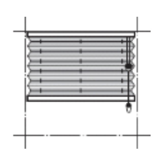 Modell: AU10 (SMARTCORD) - Frihängande gardin som pumpas upp via draglina. Draglinan rullas automatiskt upp via en jojo-mekanism i överlisten. Du slipper långa hängande linor vilket också gör det extra barnsäkert. Minbredd: 430 mm. Maxbredd: 2300 mm. Minhöjd: 150 mm. Maxhöjd: 2600 mm.