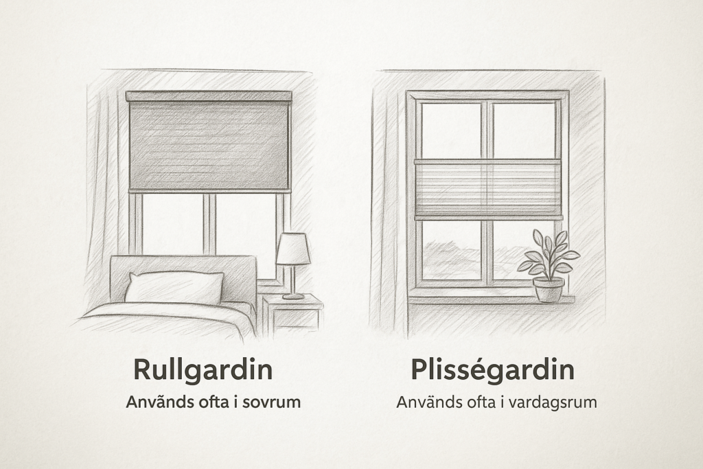 Rullgardin eller Plisségardin - när, var och hur? 1